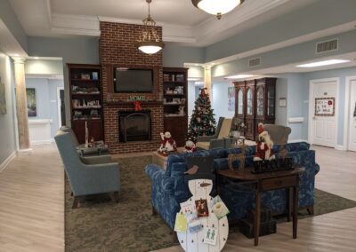 The Cottages of Fox Lake - Assisted Living and Memory Care common area and fire place