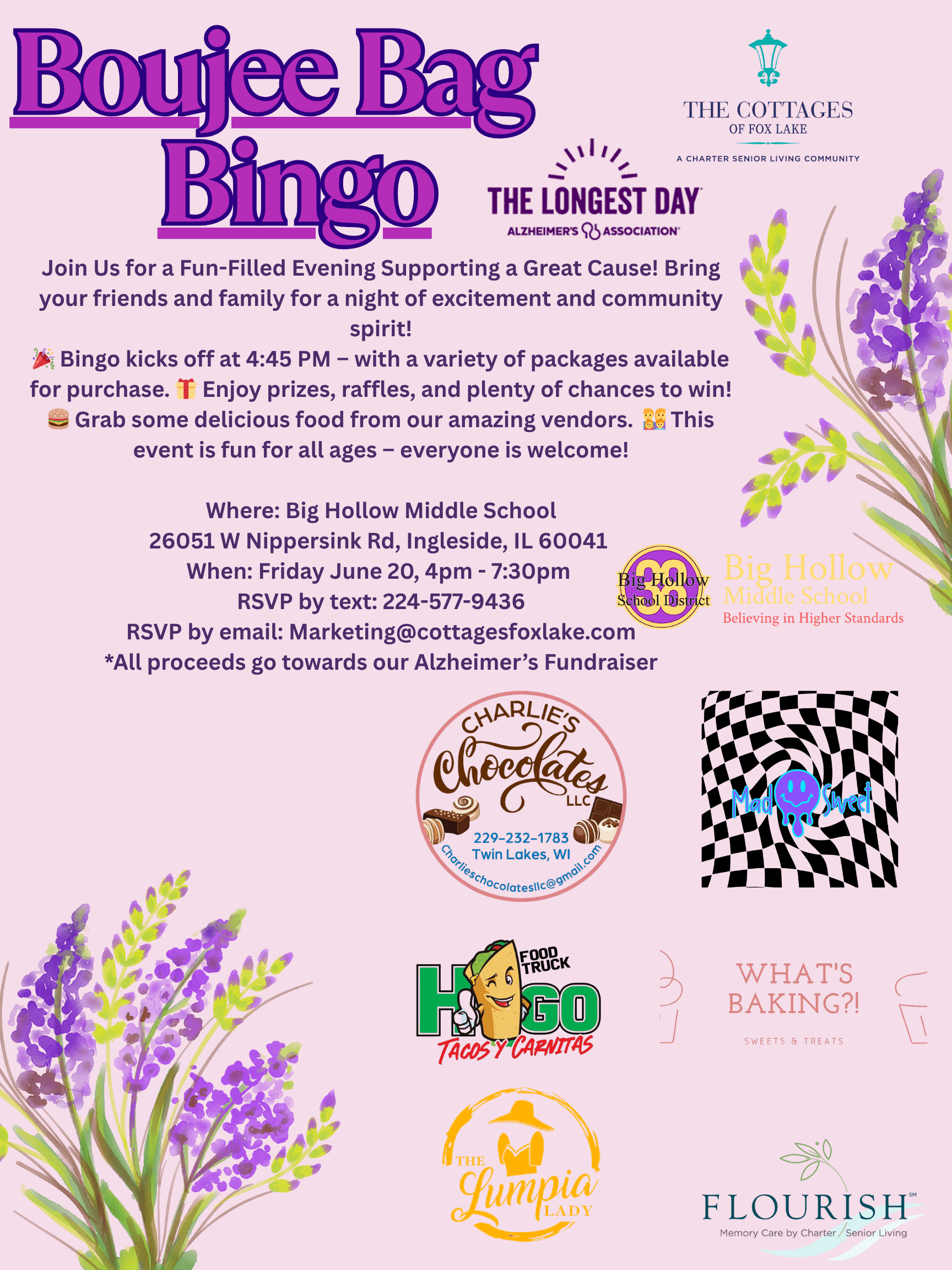 Cottages of Fox Lake - Assisted Living and Memory Care - Boujee Bag Bingo 2025