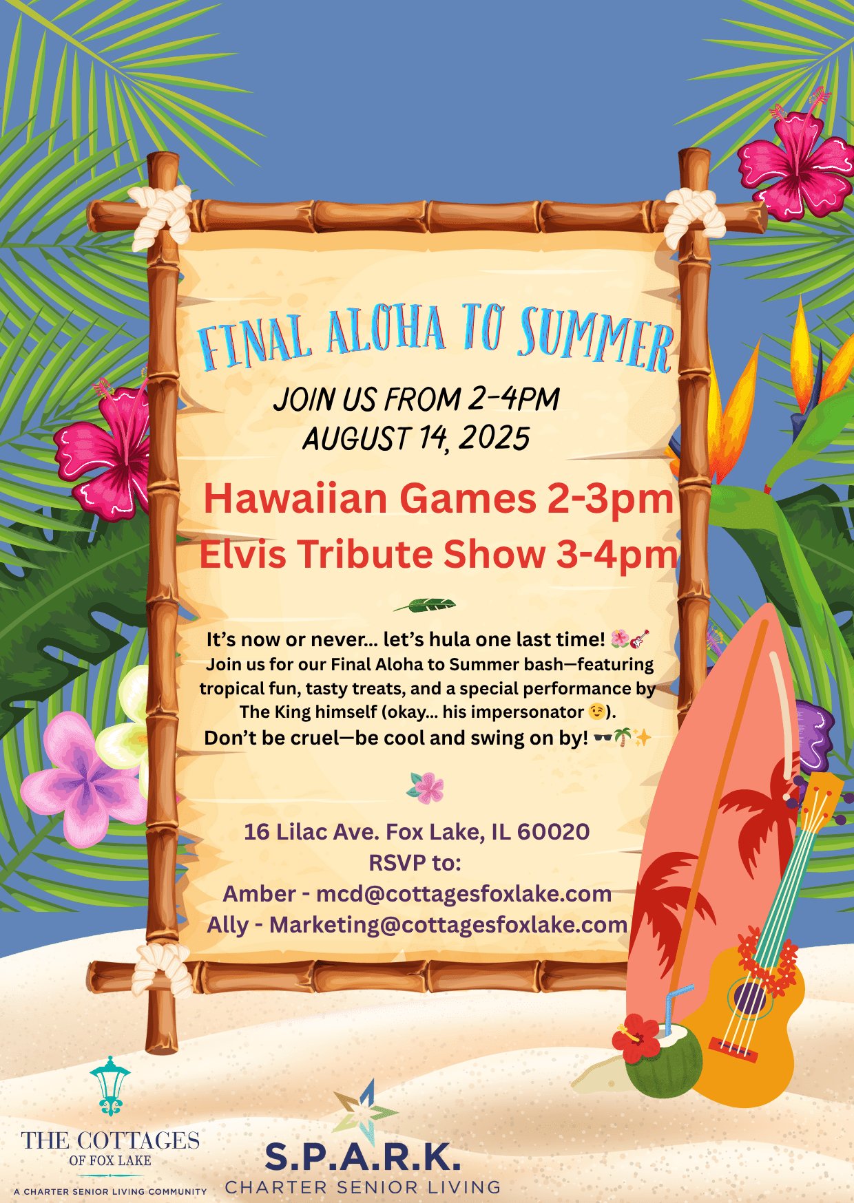 Cottages of Fox Lake - Assisted Living and Memory Care - Final Aloha To Summer 2025