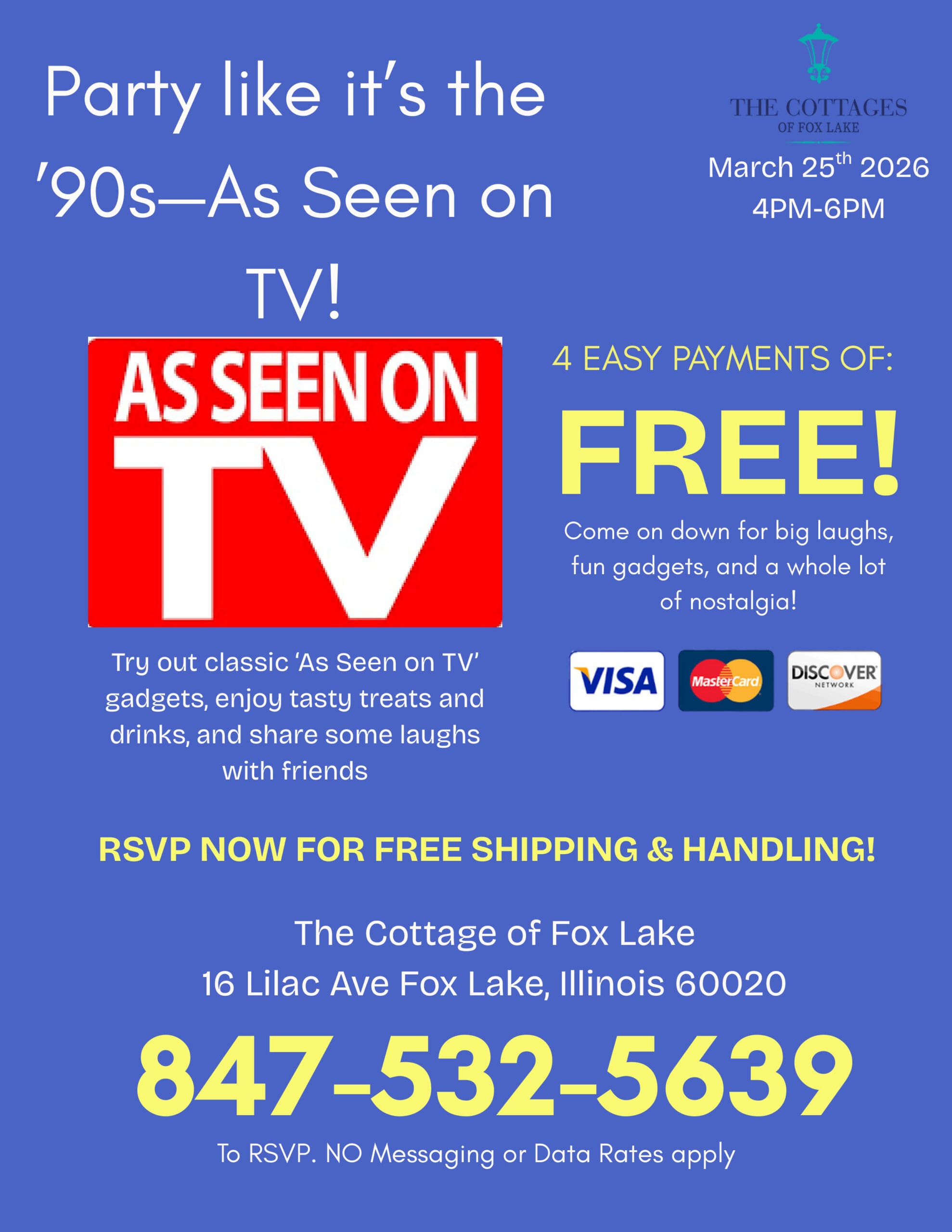 Cottages of Fox Lake - Assisted Living and Memory Care - Party like its the 90s