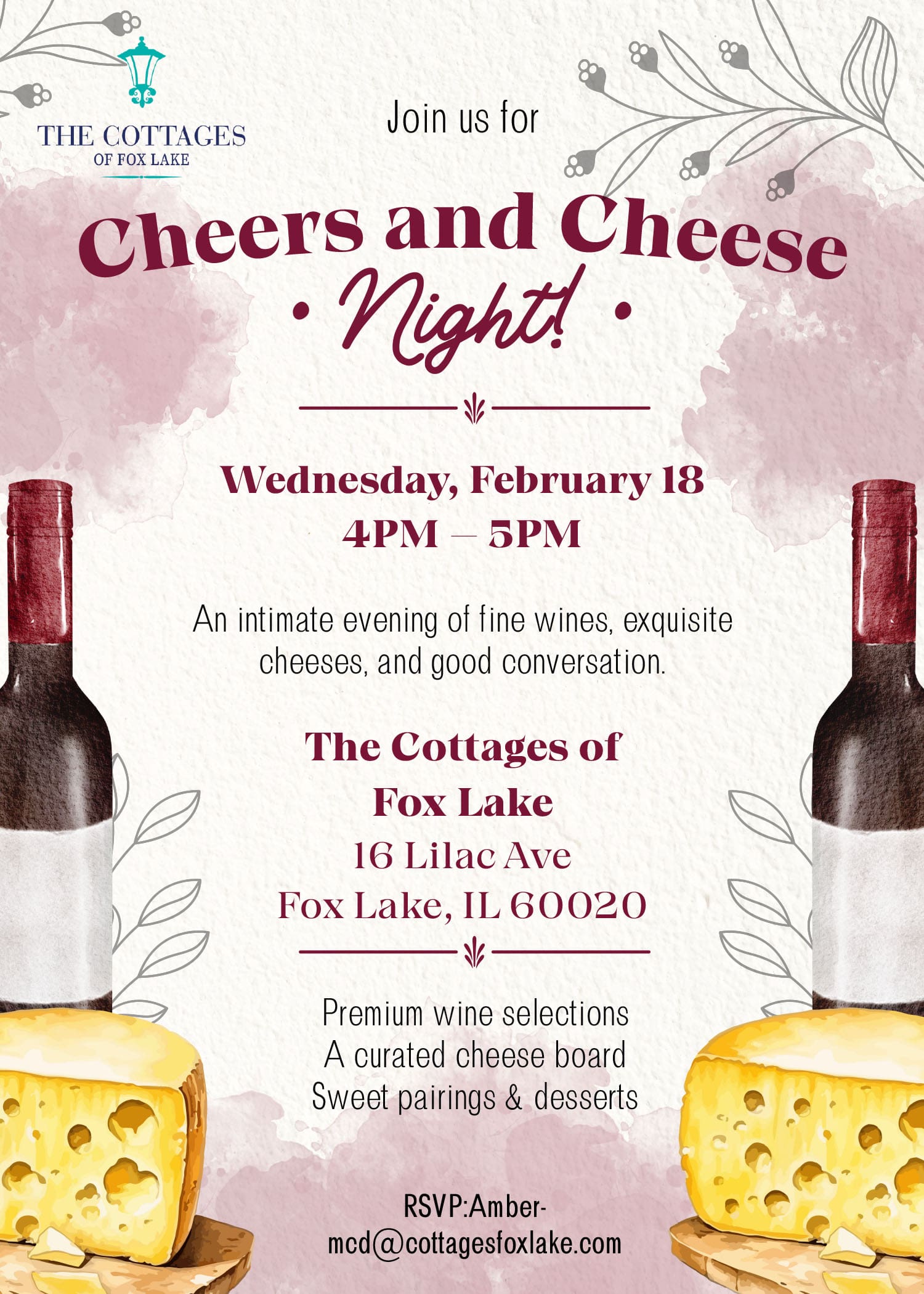 Cottages of Fox Lake - Assisted Living and Memory Care - Cheer and Cheese Night 2026